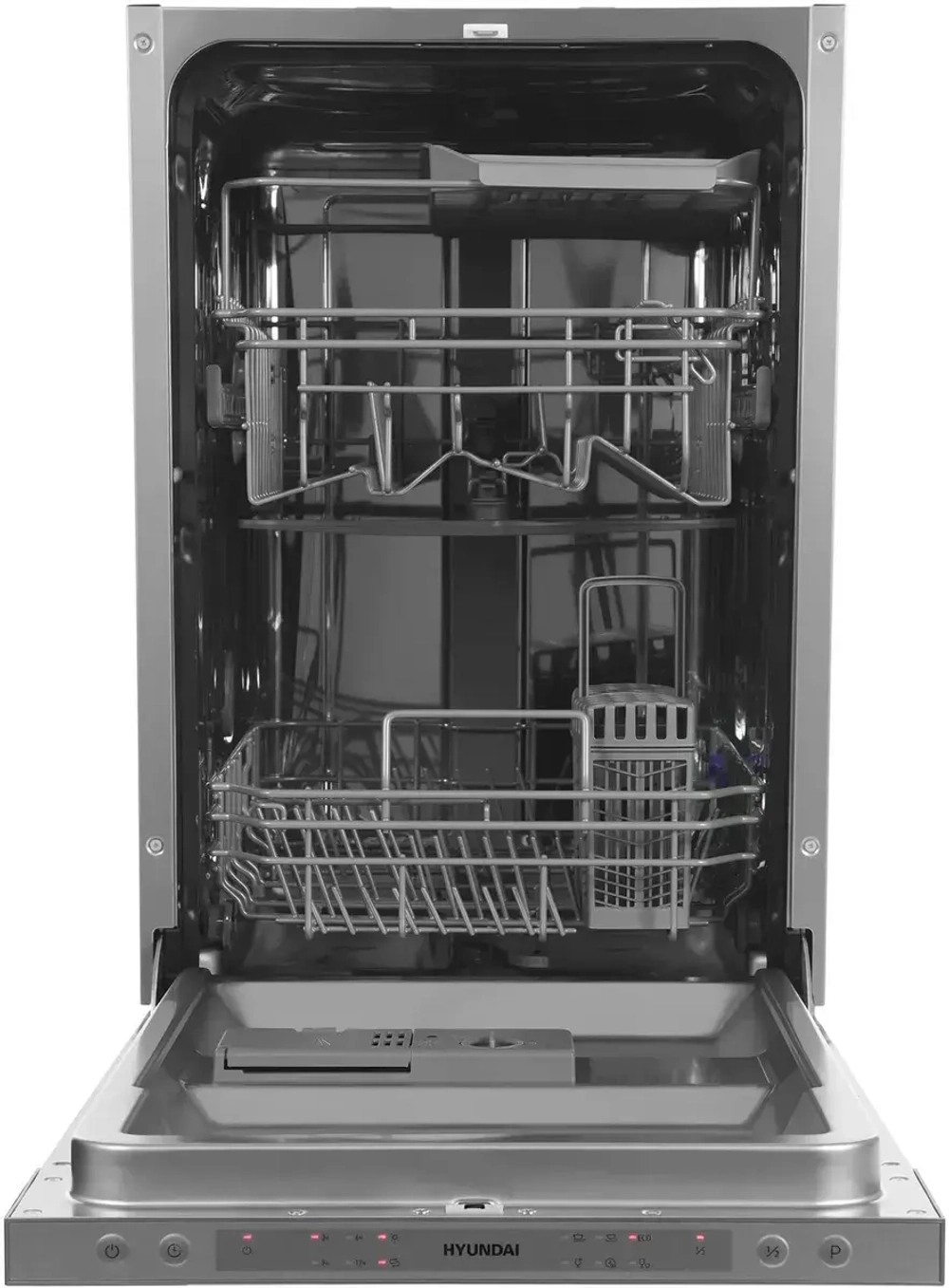 Встраиваемая посудомоечная машина Hyundai HBD 460 серебристый