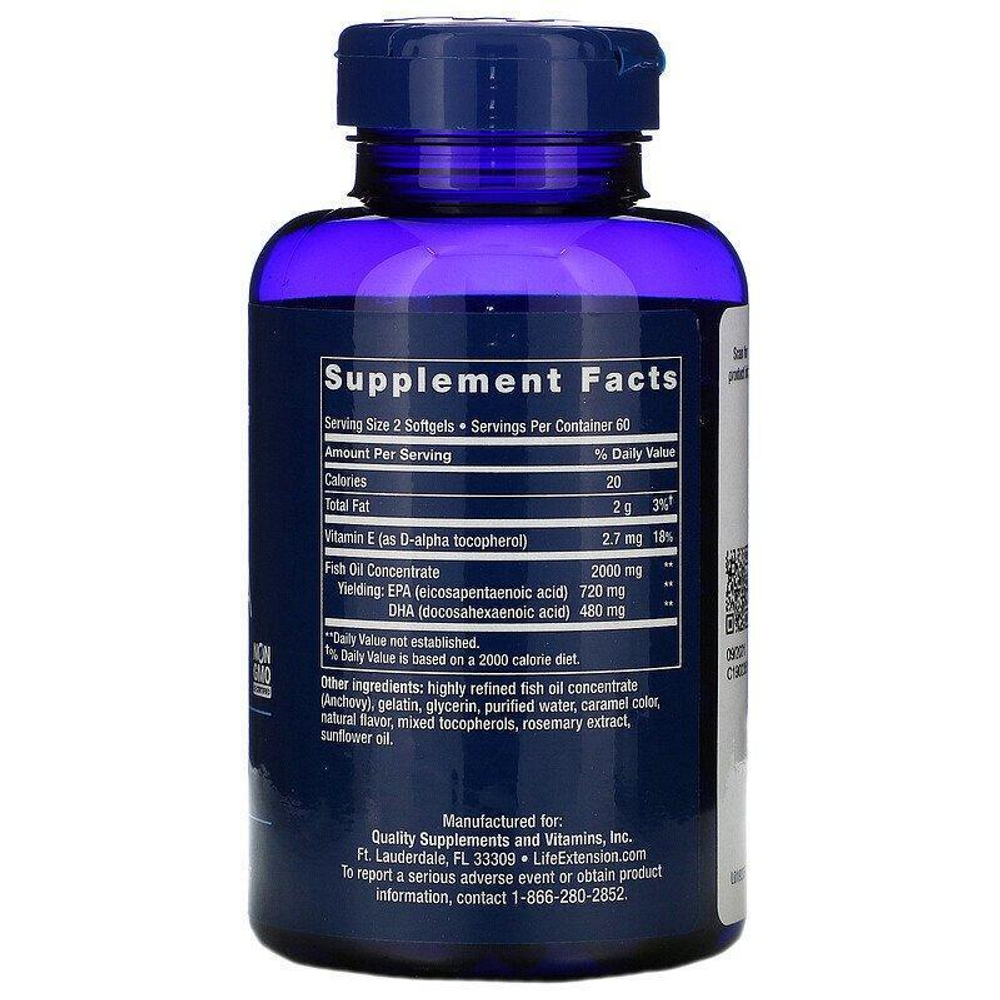 Life Extension - Mega EPA/DHA 120 softgels