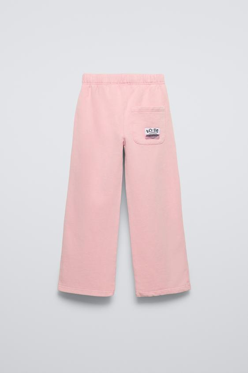 ZARA БРЮКИ ИЗ МЯГКОЙ ТКАНИ WIDE LEG, РОЗОВЫЙ