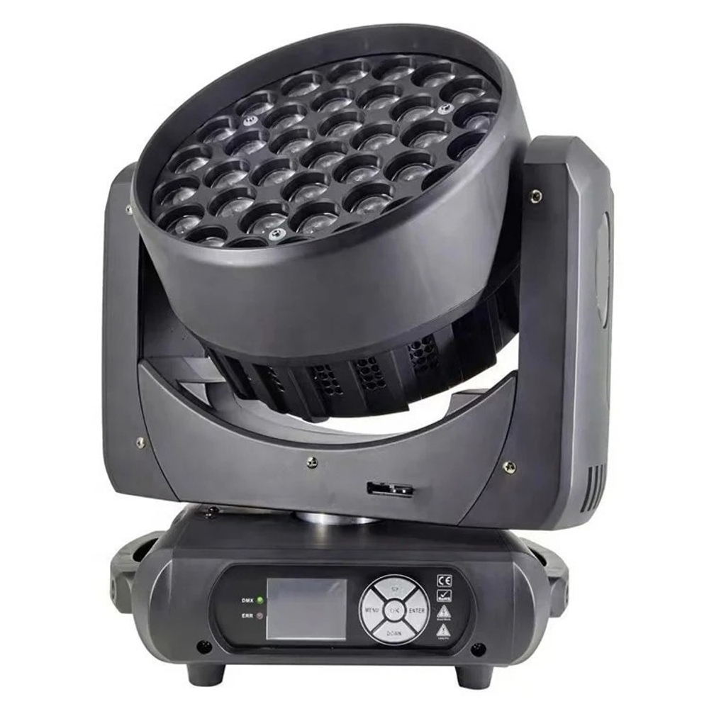 Вращающаяся голова 37x25W RGBW Moving Wash Zoom