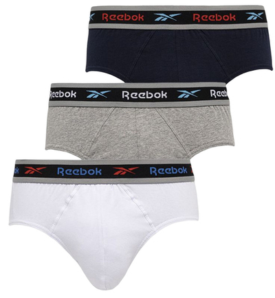 Мужские спортивные боксеры Reebok Mens Brief BAILEY 3P - vector navy/grey marl/white