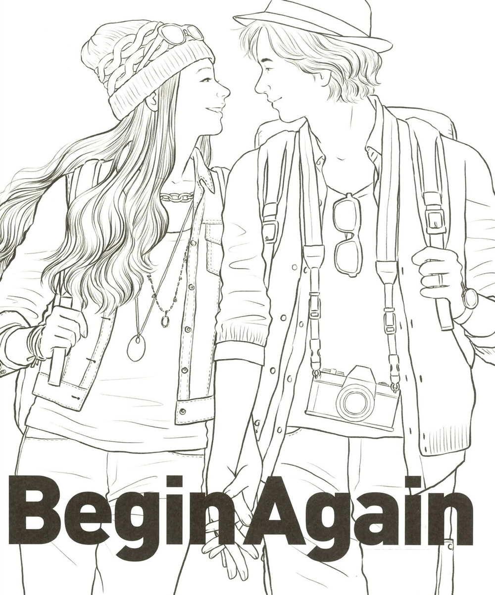 Begin Again. Coloring book
