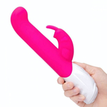 Розовый вибромассажер для G-точки Come hither G-Spot Rabbit - 24,5 см. (Цвет: розовый)