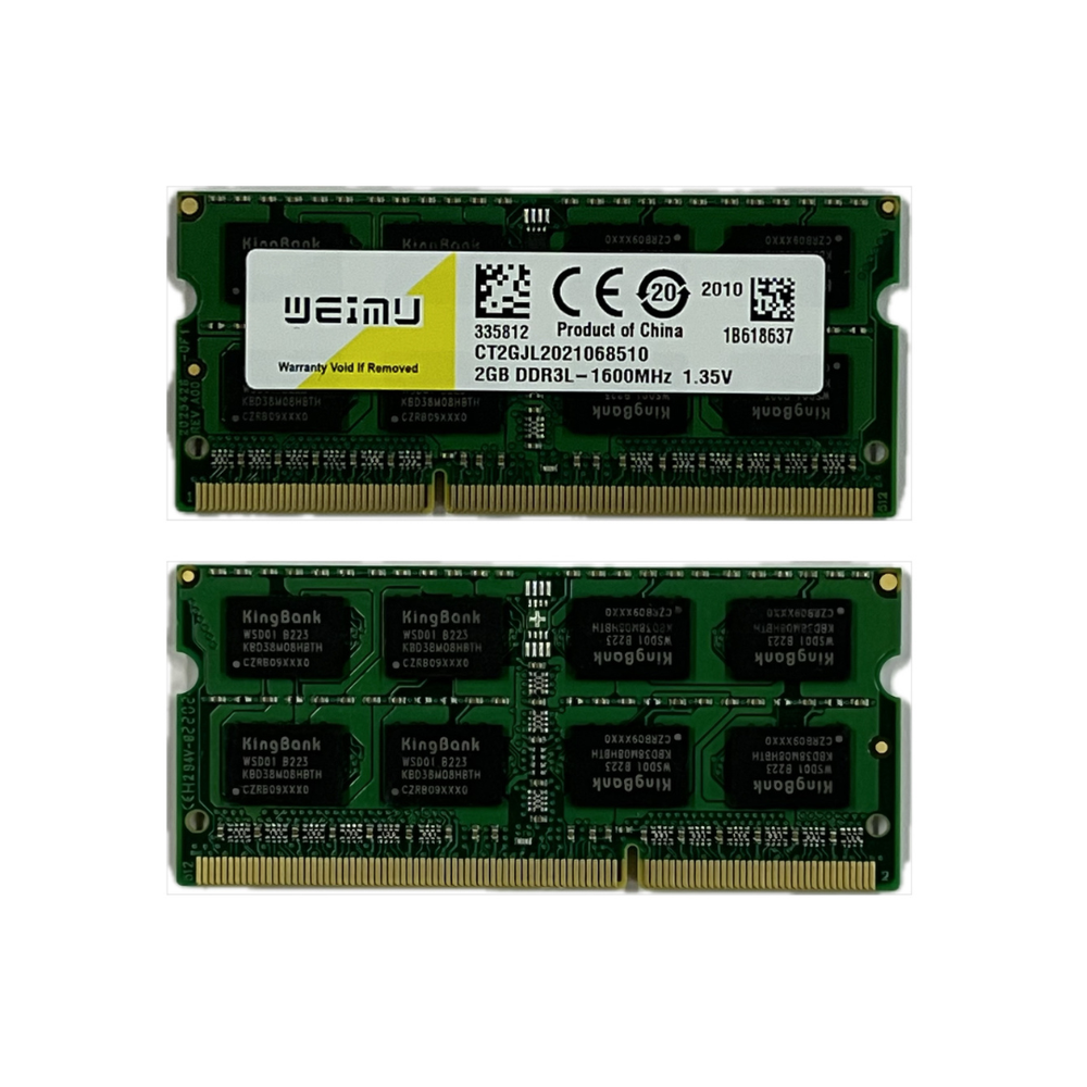 Оперативная память WEIMU DDR3L SO-DIMM 2Gb 1600Mhz PC-12800 1.35V