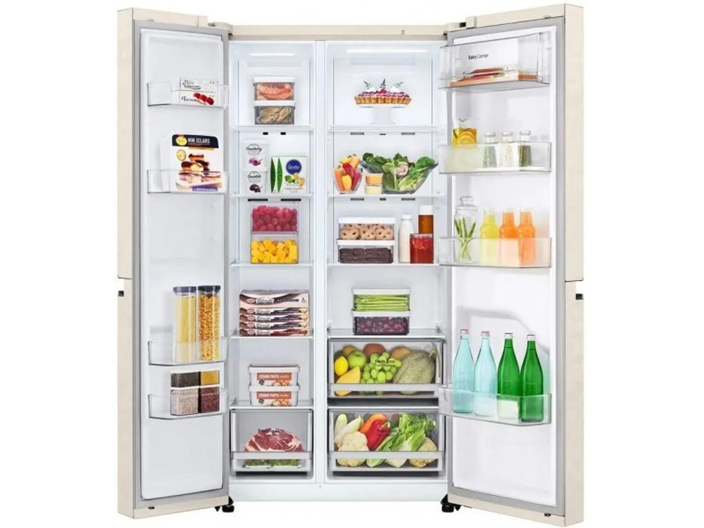 Холодильник LG GC-B257JEYV бежевый