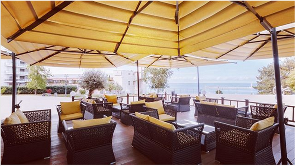 Лаунж-набор мебели Tagliamento Fiore, антрацит, салатовый