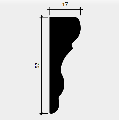 Европласт. МОЛДИНГ 1.51.377 (52*17*2000мм). Полиуретан.