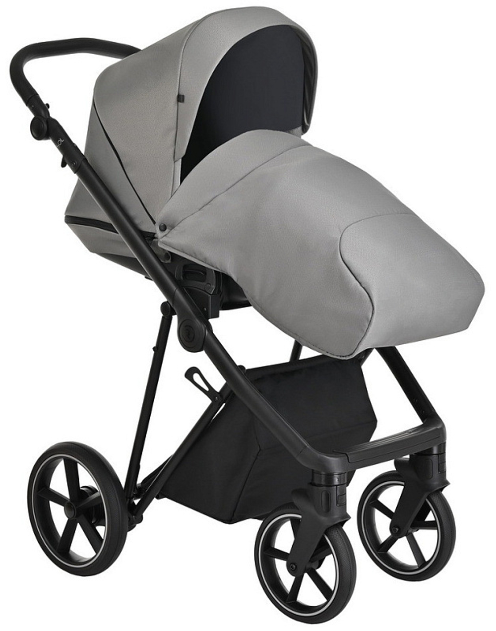 Детская коляска Roan Sol 3 в 1 с автокреслом Avionaut Silver Black RSL/1011 Cloud Grey