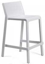 Стул пластиковый полубарный Nardi Trill Stool Mini, белый