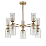 6586/10 MODERNI LN26 132 золото/прозрачный, металл/стекло Люстра подвесная E14 10*40W 220V KASSIA