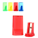 Точилка с контейнером, 1 отверстие, 4 цвета микс, 4, 5*2см