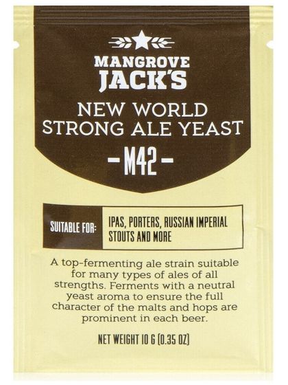 Пивные дрожжи Mangrove Jack&#39;s &quot;New World Strong Ale M42&quot;, 10 г