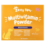 Zesty Paws, Мультивитаминный порошок, для собак, для всех возрастов, с лососем, 30 пакетиков, 60 г (2,1 унции)