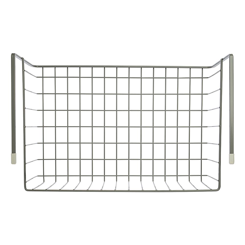 Корзина для хранения подвесная Granli, 38,8х24,5х15 см, серая