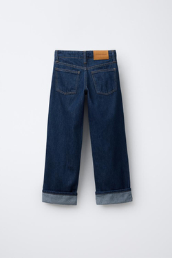 ZARA Х BENSIMON ® ДЖИНСЫ ПРЯМОГО КРОЯ, СИНИЙ