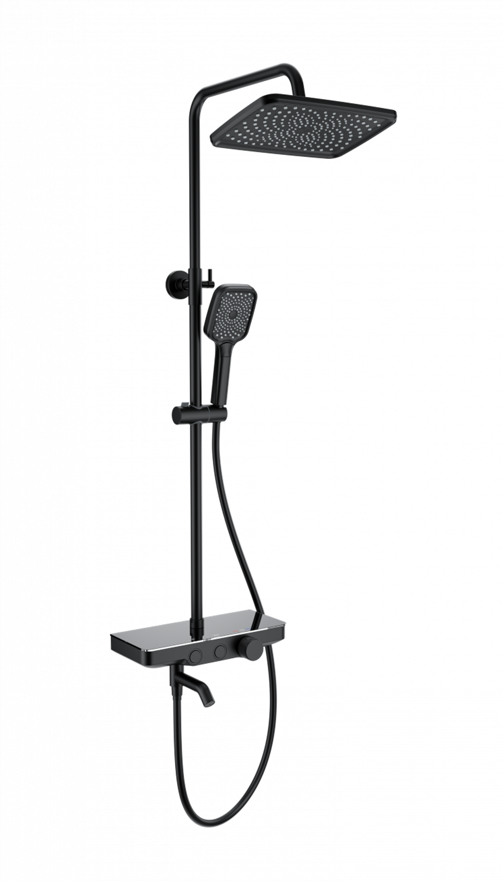 Душевая система с термостатом WONZON & WOGHAND, Черный матовый (WW-B3099-A-MB)