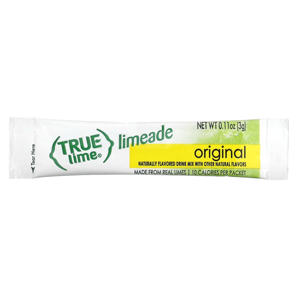 True Citrus, True Lime, лаймад, оригинальный, 10 пакетиков по 3 г (0,11 унции)