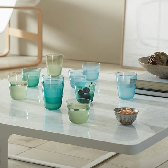 Набор стаканов arc contrast, 380 мл, голубые, 2 шт.