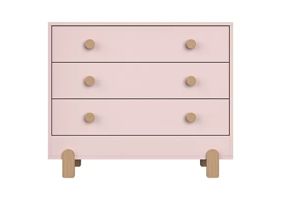 Комод Ice-cream 3 ящика (розовый)