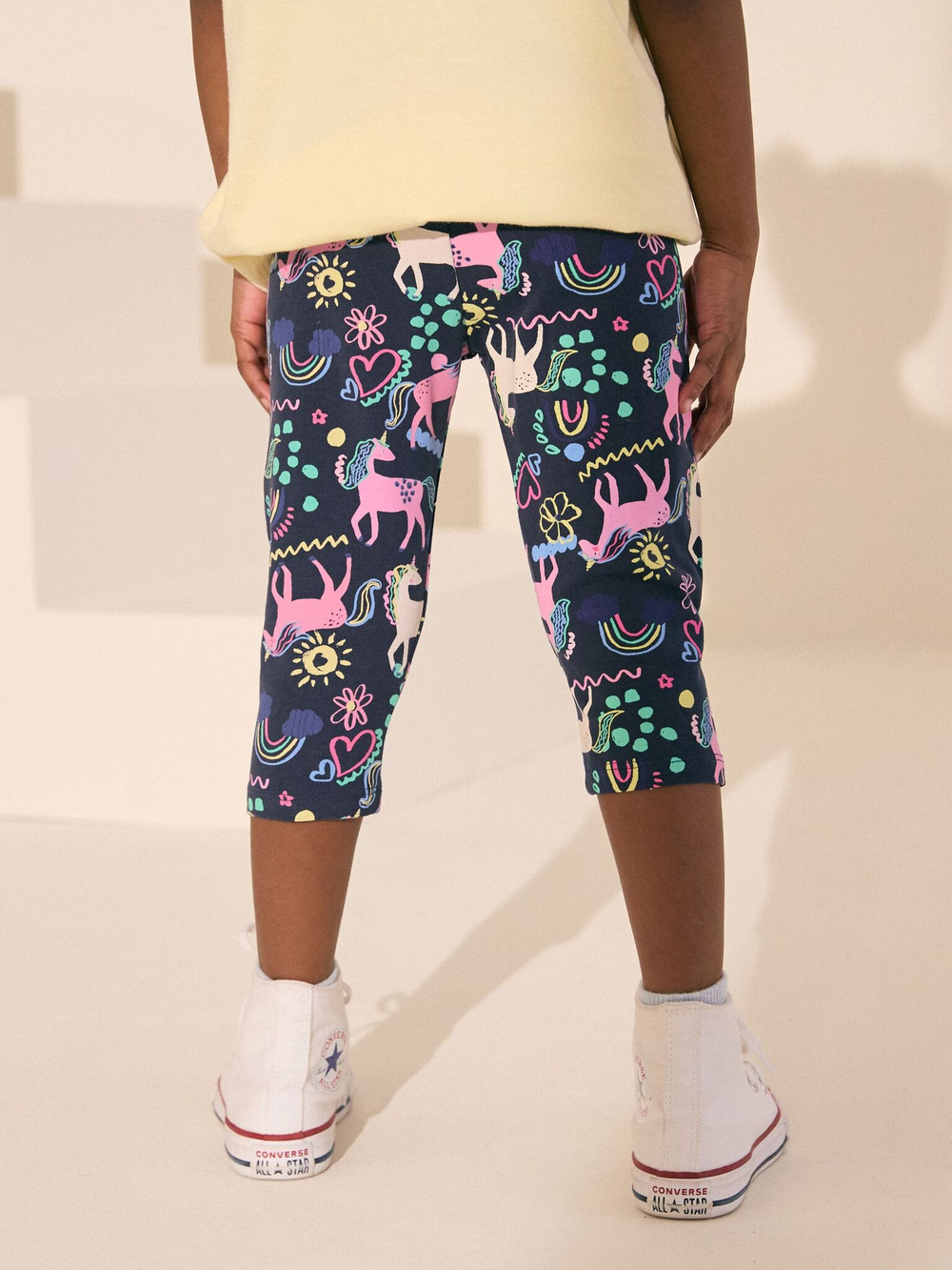 Легинсы укороченные для девочки Next AH9-729, Темно-синий