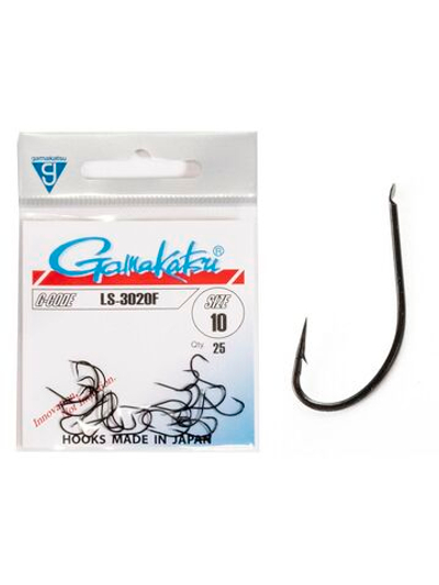 Крючки Gamakatsu LS-3020F HOOKS BLACK размер 09 (упк.25шт.)