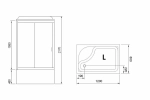 Душевая кабина Royal Bath RB8120BP5-BT 120x80 профиль белый/стекло прозрачное