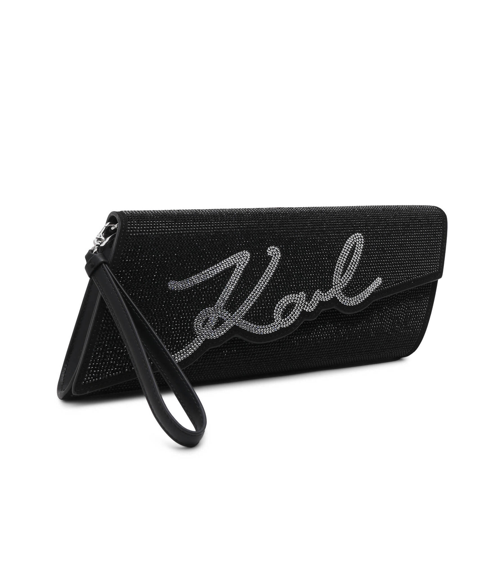Клатч k/evening signature clutch rhi Karl Lagerfeld - черный(240W3024)
