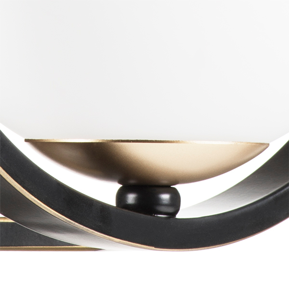 762617 Бра ENNA 1х40W E14 ЧЕРНЫЙ/ЗОЛОТО