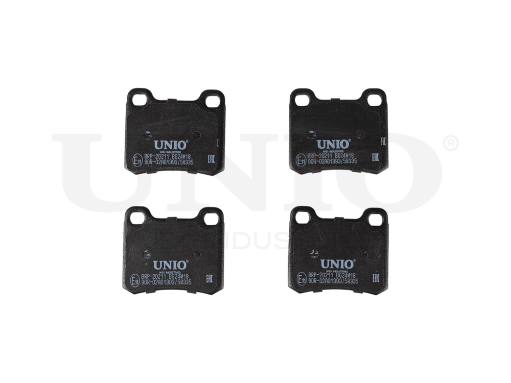 Колодки тормозные диск. задние UNIO BRP-20211