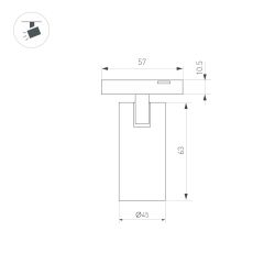 Светильник MAG-MICROCOSM-SPOT-R45-9W Day4000 (BK, 36 deg, 24V) (Arlight, IP20 Металл, 3 года) 043255
