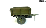 Single-axle flatbed trailer 755. Scale 1/10