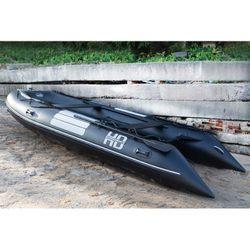 Надувная ПВХ-лодка BADGER Heavy Duty 390 AL, Черный