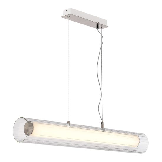 SL2010.103.01 Светильник подвесной ST-Luce Никель/Белый, Прозрачный LED 1*33W 3000K/4000K ENFYS