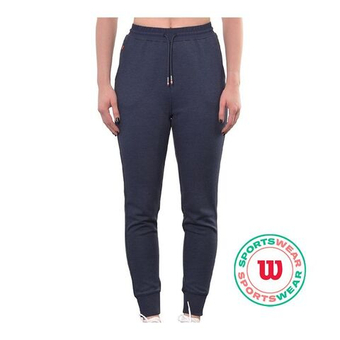 Женские теннисные брюки Wilson Slim Jogger - классический темно-синий