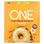 One Brands, Protein Bar, пончик в кленовой глазури, 12 батончиков, 60 г (2,12 унции)