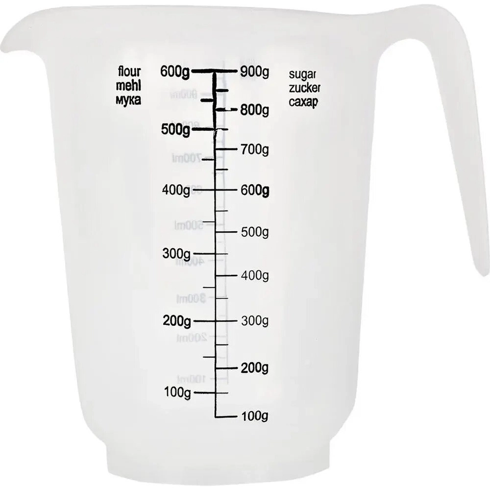 Кувшин мерный Plast Team 1л 155х150 мм натуральный