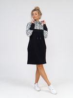 920 Платье "Черный/буквы/зеленый" SveTekst (Акция)