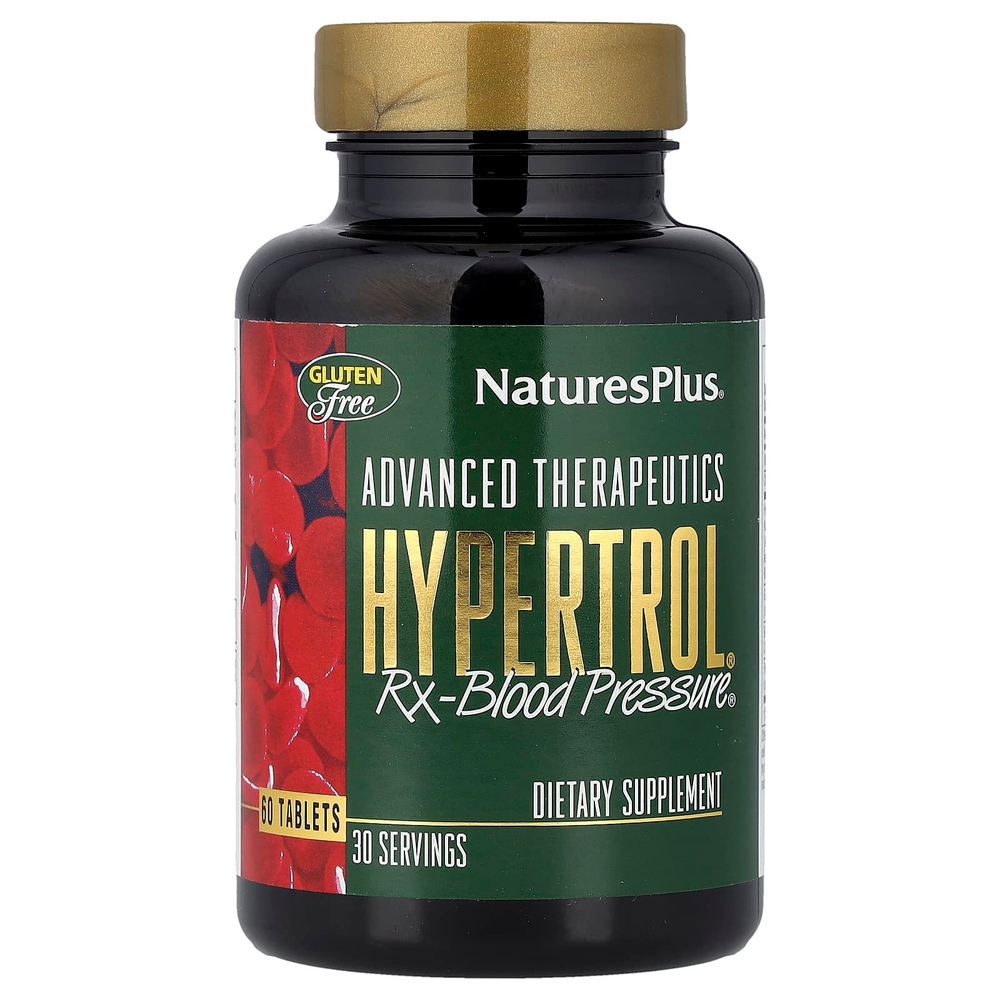 NaturesPlus, Advanced Therapeutics, Hypertrol®, RX Blood Pressure®, 60 таблеток