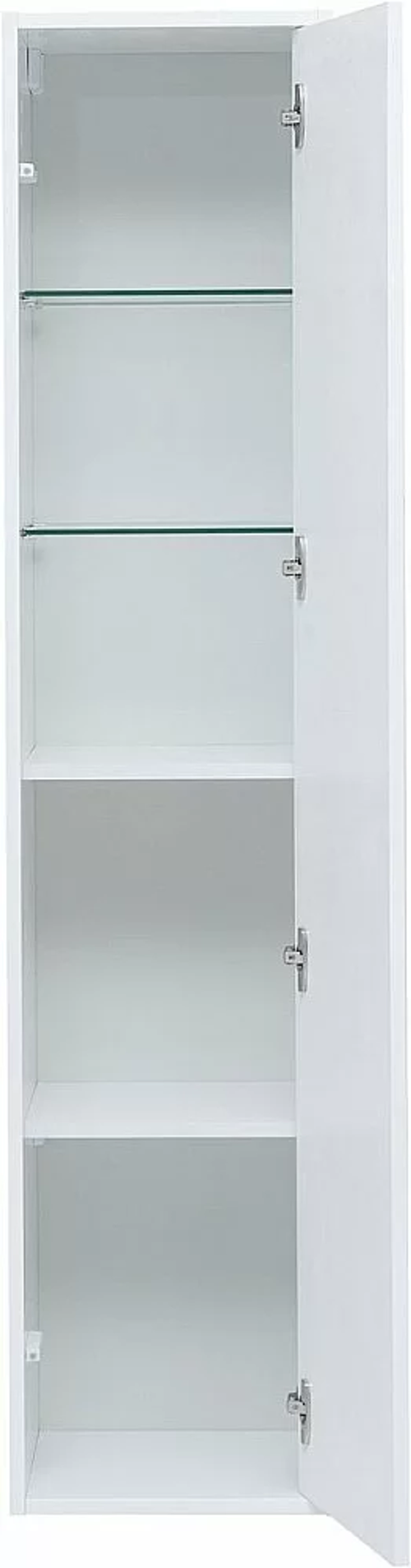 Шкаф-пенал Aquanet Lino (Flat) 35 белый глянец