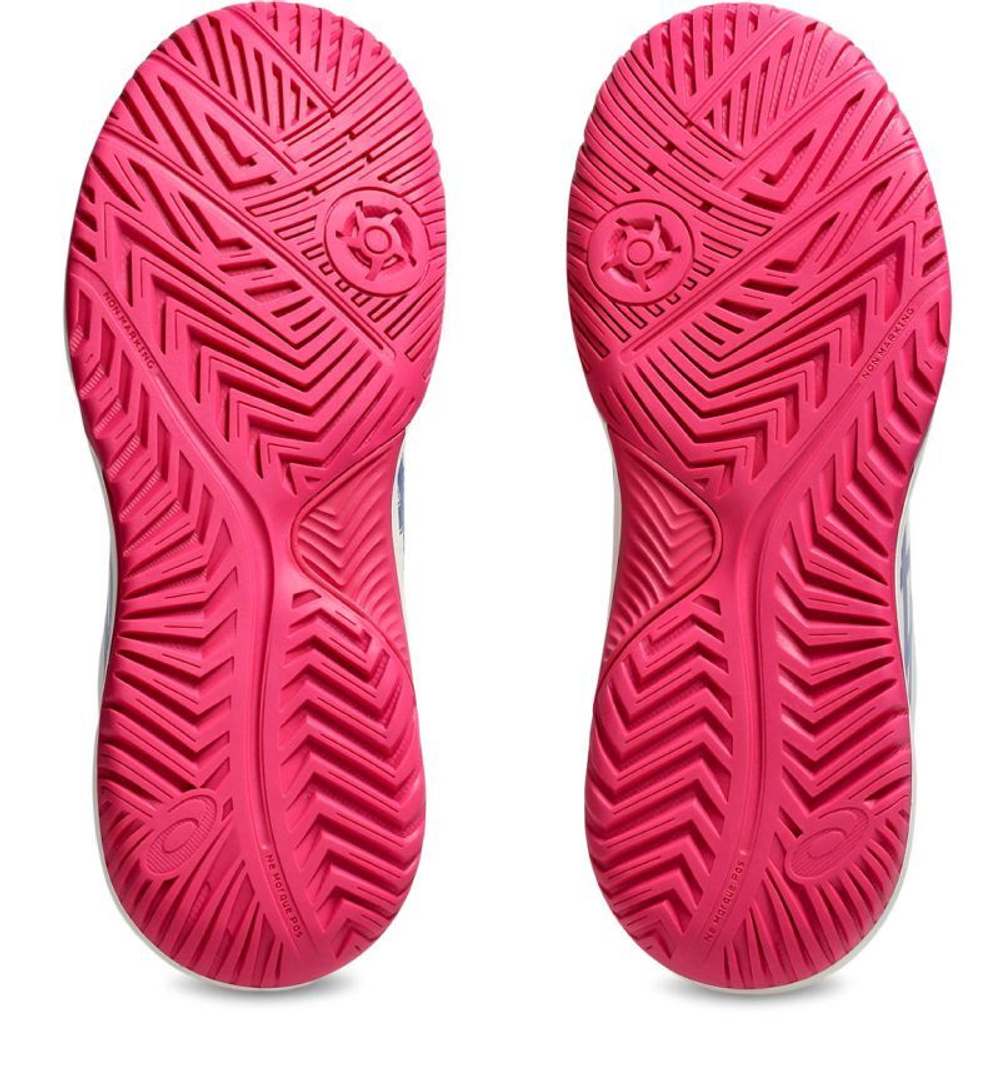 Детские Кроссовки теннисные Asics Gel-Dedicate 8 GS - кремовый/темный кобальт