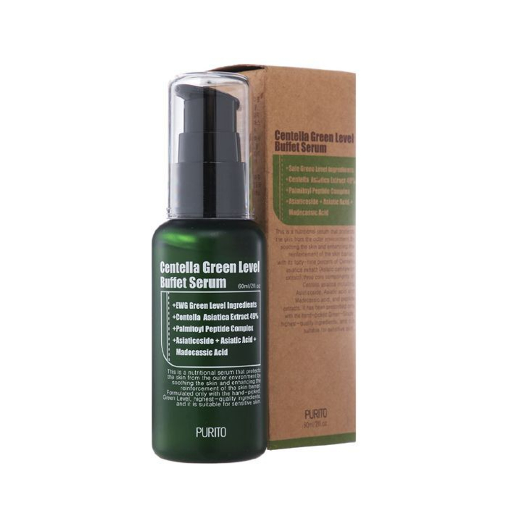 Сыворотка увлажняющая для восстановления кожи с центеллой PURITO Centella Green Level Buffet Serum 6