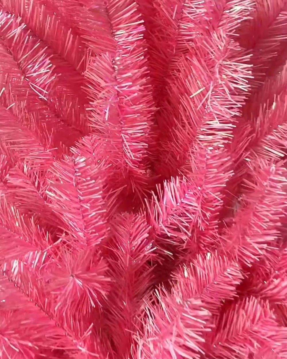 Искусственная розовая елка «Искристая розовая» (пвх) 210 см / 2.1 м