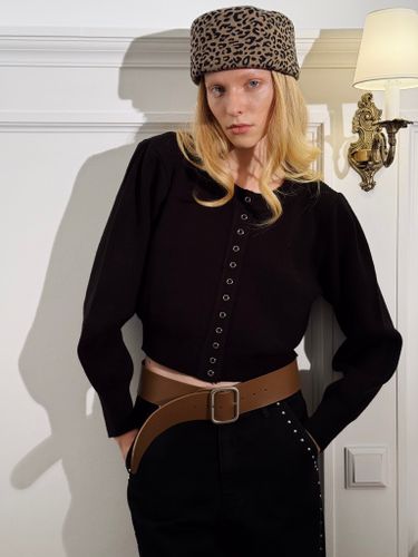 Черный вязаный кардиган MINI CLOSET