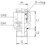 Штуцер FNE DL06 BSP 1/4