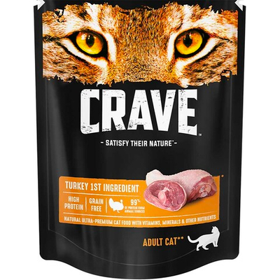 Crave Cat 70г (индейка) - консервы пауч для кошек