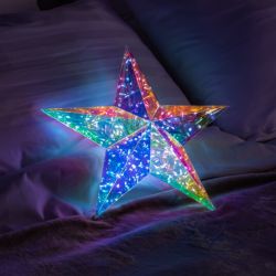 ULD-R505 3АА STAR Светильник декоративный Звезда. на батарейках 3AA не в-к. 100 светодиодов Белый свет. Цвет корпуса радужный. TM Uniel