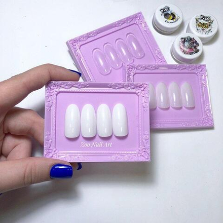 1307 Типсы формы миндаль прозрачные 50 шт