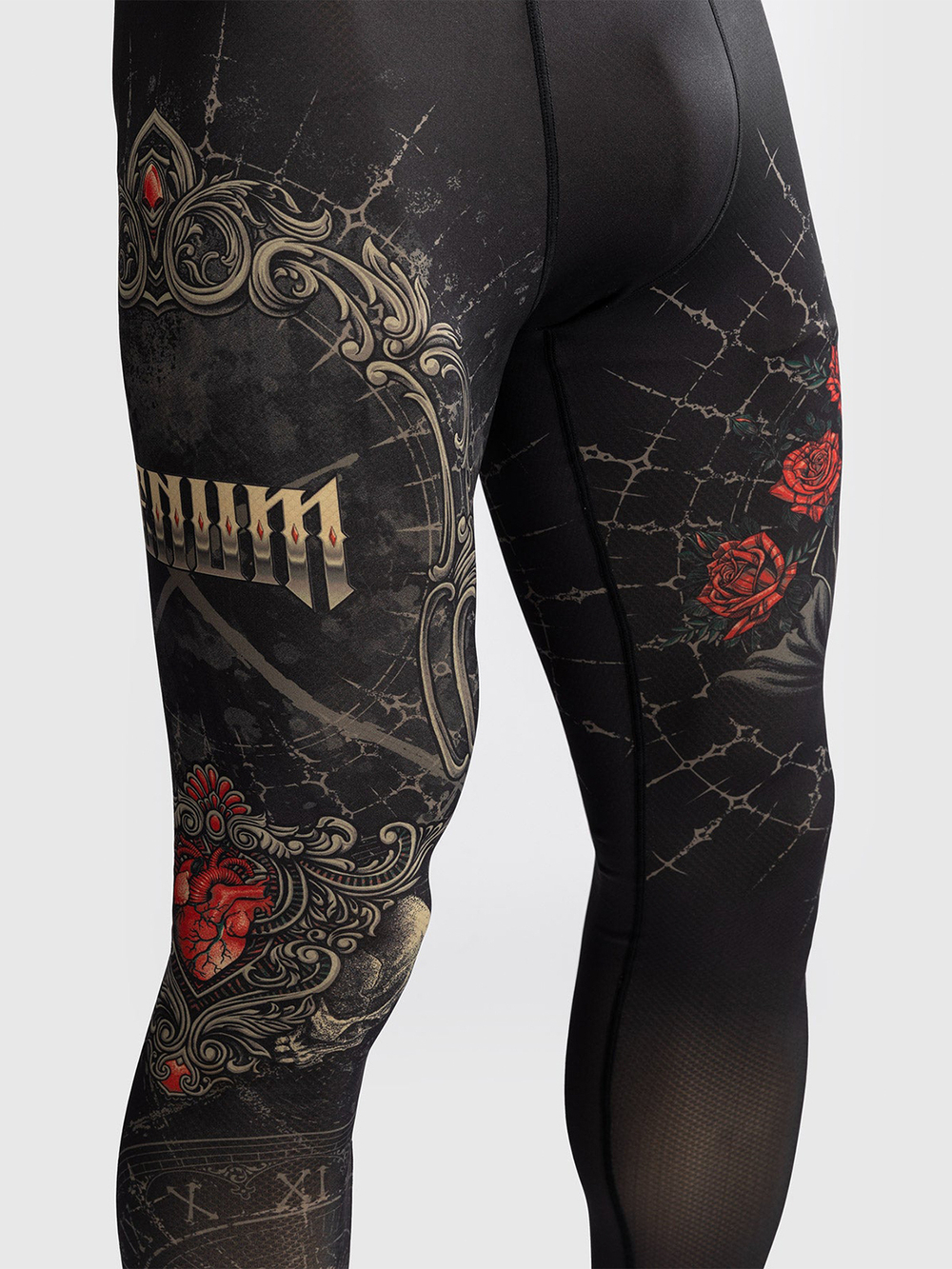 Тайтсы Venum Santa Muerte 5.0 Deep Black/Gold