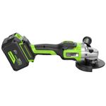 Угловая шлифовальная машина акк. Greenworks GD24AG, 24V, б/щет, 125 мм, 10500 об/мин,1x8Ач,ЗУ,кор (3200207CUH)
