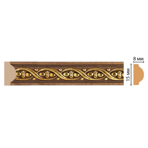 130-3 ШК/80 Молдинг DECOMASTER (15*8*2400 мм)